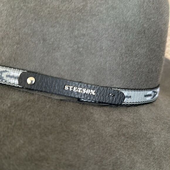 Stetson Men's Granger Crushable Wool Leather Hatband Western Cowboy Hat-Gray, S - Picture 3 of 8